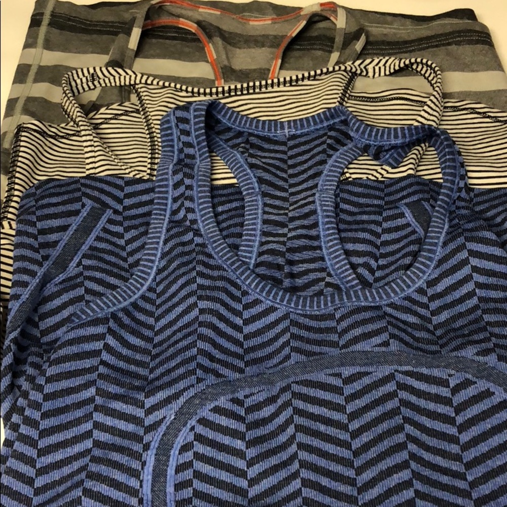 Lululemon 3 racerback tank tops bundle